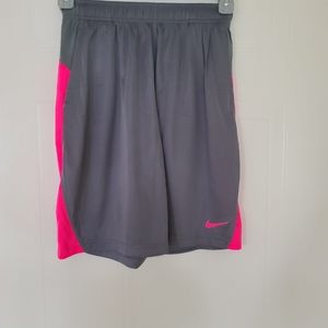Nike Kid's Dri-Fit Shorts Gray/Pink XL